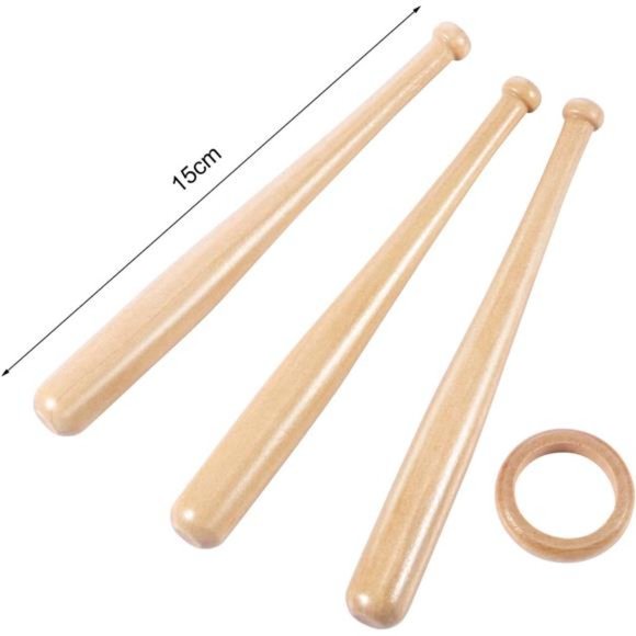 Baseball Stand Baseball Holders for Balls Display Wooden Baseball Bat Display - Picture 2 of 7